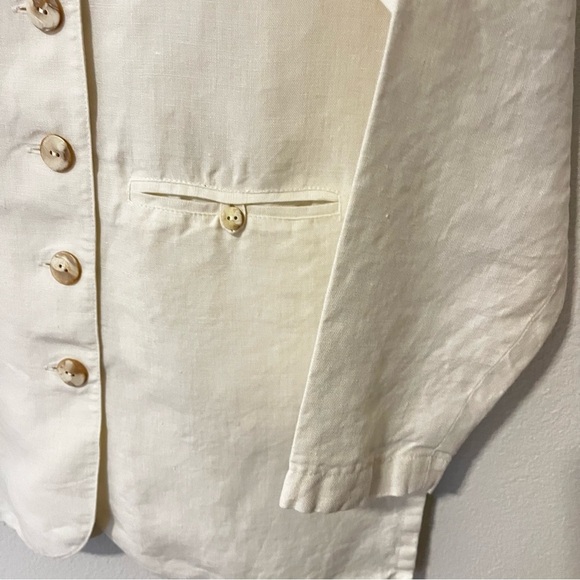 Kyriako & Dion by Stephan Caras Vintage Linen Button-up Oversized Jacket Tunic 6 - Picture 4 of 8